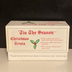 Christmas Trivia Card Game "Tis the Season" Lots of Fun